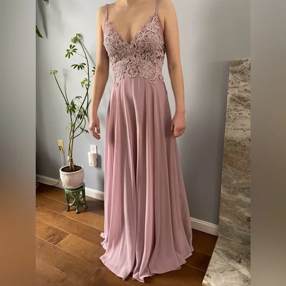 chinese dress ladies The Rosamund Dress in Light Pink Windsor Brocade 00 / Light Pink Windsor Brocade